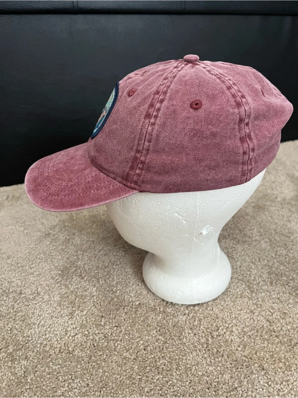 Grand Canyon National Park Circular Patch Dad Hat – Washed Plum/Burgundy